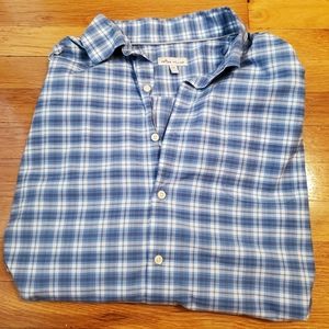 Peter Millar Plaid Long Sleeve Button Down Dress Shirt